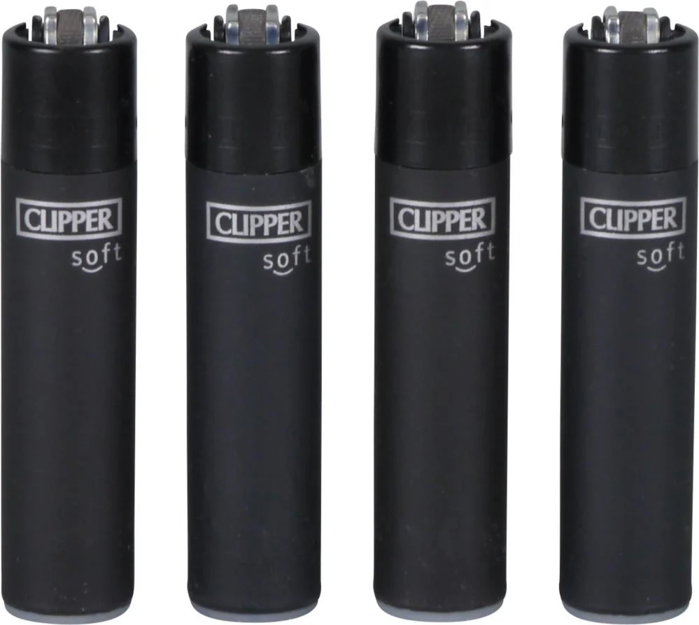 1x Clipper Soft Touch Schwarz