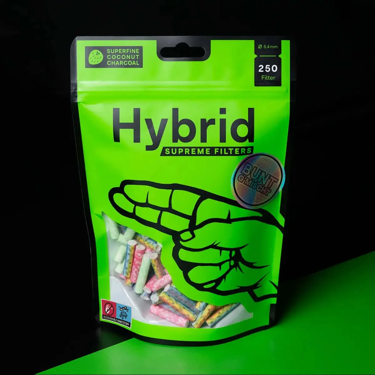250er Bag Hybrid Supreme AktivkohlefilterBunt - 6.4mm