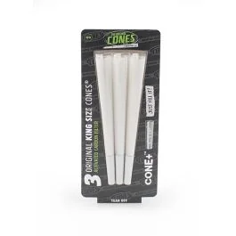 3 x The original Cones mit Aktivkohlefilter King Size bleached