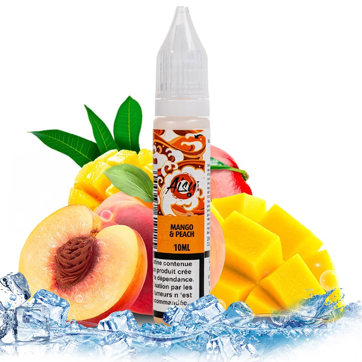 Aisu Nami Mango Peach Nic Salt 50/50, 10mg/ml