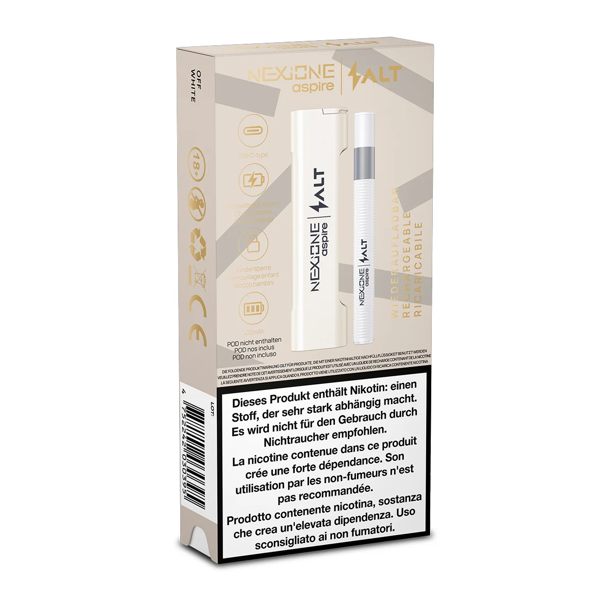Aspire Nexione Salt Kit (Powerbank + Akku)
