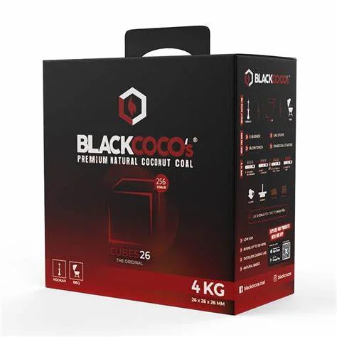 Black Cocos Premium Naturkohle 26mm - 4kg Kohle