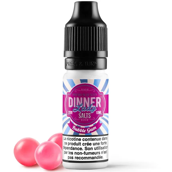 Dinner Lady Bubble Gum Nic Salt 10ml 10mg/ml