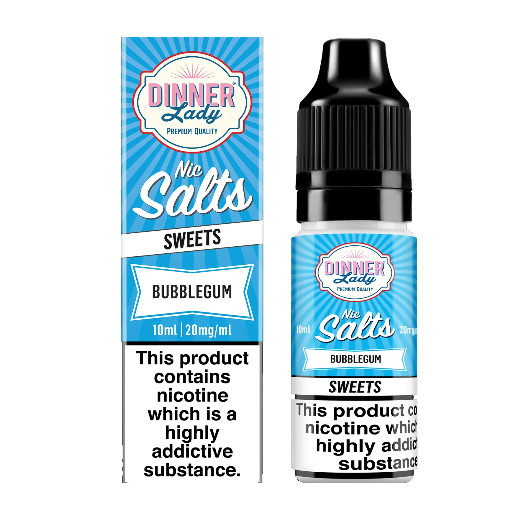 Dinner Lady Bubblegum Nic Salt 10ml 20mg/ml