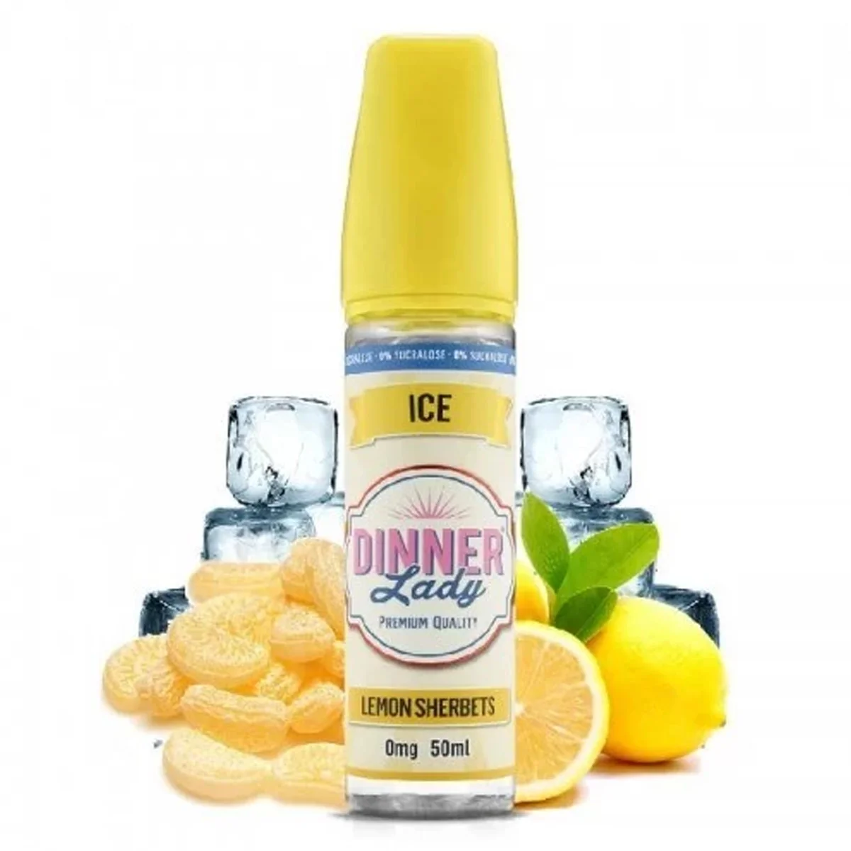 Dinner Lady Ice Lemon Sherbets Ice 50/60ml Shortfill
