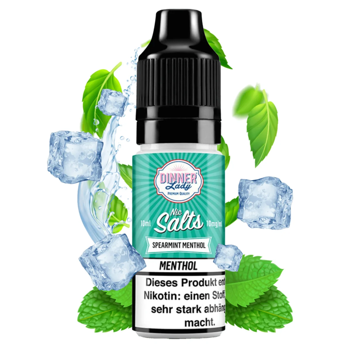 Dinner Lady Spearmint Menthol Nic Salt 10ml 10mg/ml