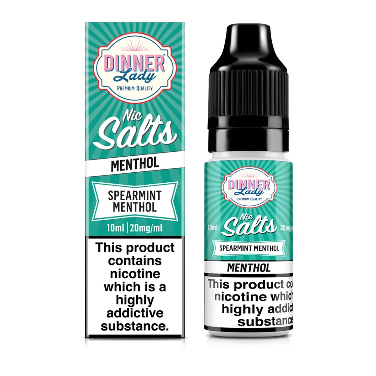 Dinner Lady Spearmint Menthol Nic Salt 10ml 20mg/ml