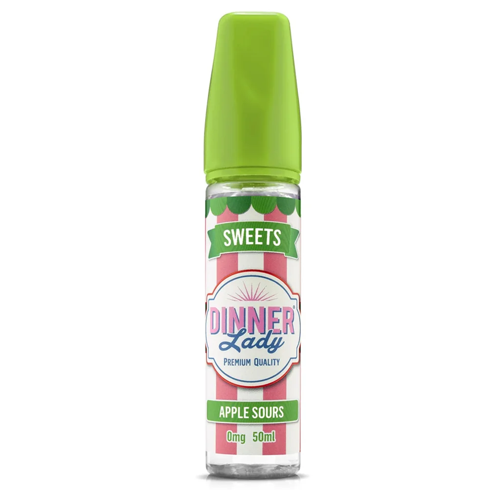 Dinner Lady Sweets Apple Sours 50/60ml Shortfill
