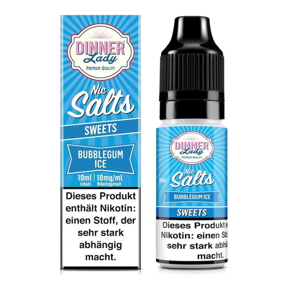 Dinner Lady Sweets Bubblegum Nic Salt 10ml 10mg/ml