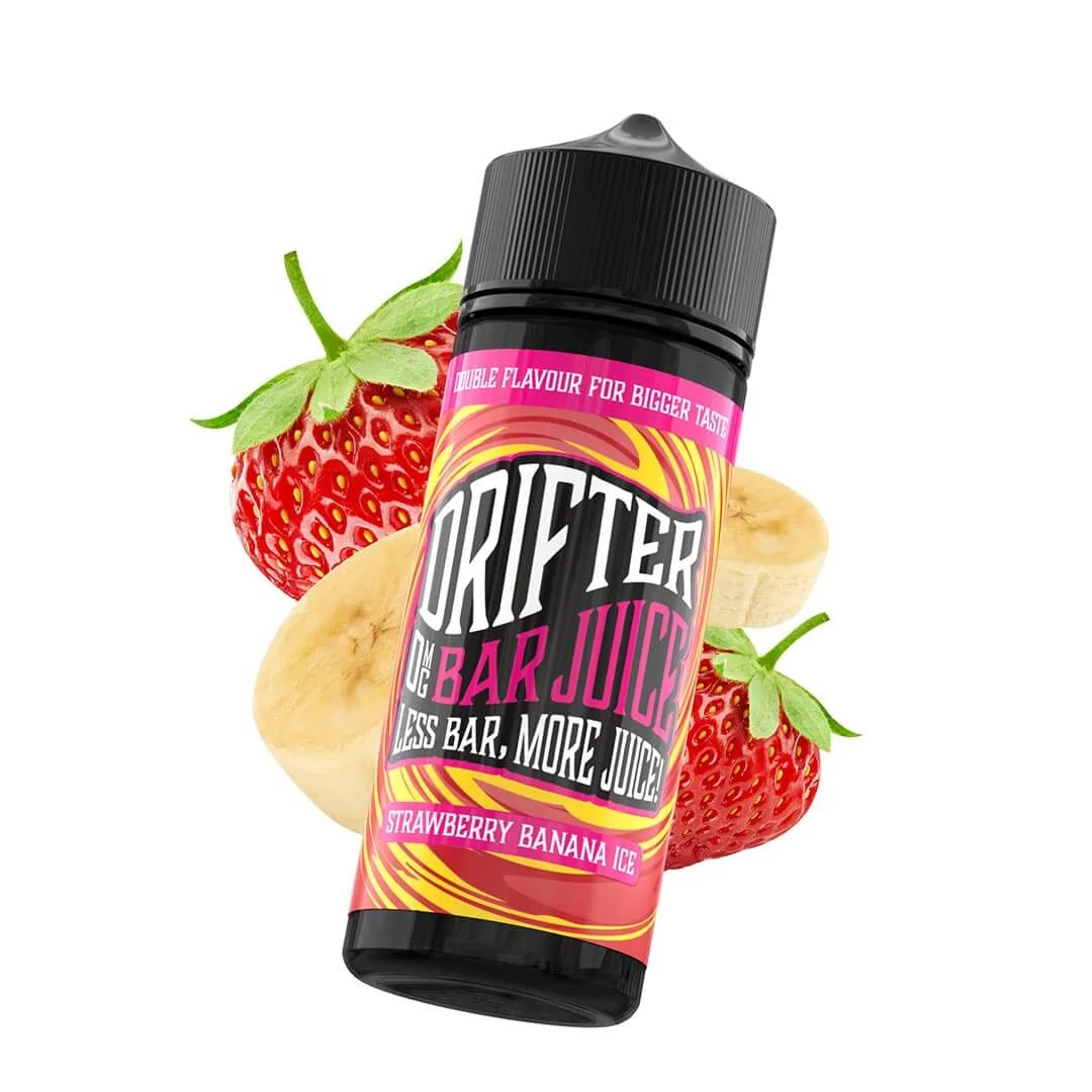 Drifter Bar Juice - Strawberry Banana Ice Shortfill - 120ml