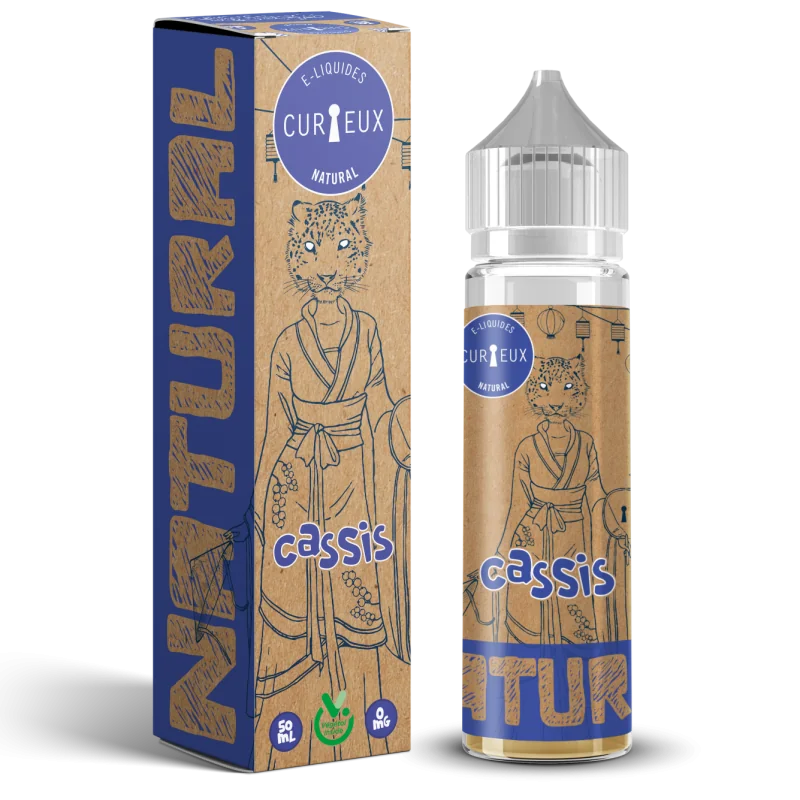 E-Liquid Natural - Cassis, CURIEUX 50ml ''Shortfill''
