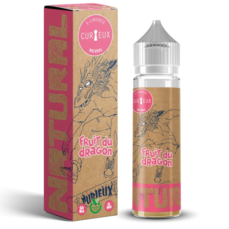 E-Liquid Natural - Fruit du Dragon, CURIEUX 50ml ''Shortfill''