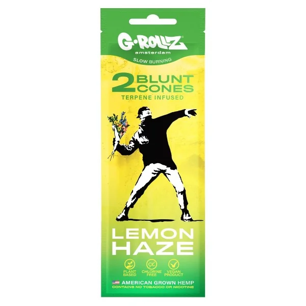G-Rollz BANKSY CBD Blunts, Lemon Haze, 2 Stk.
