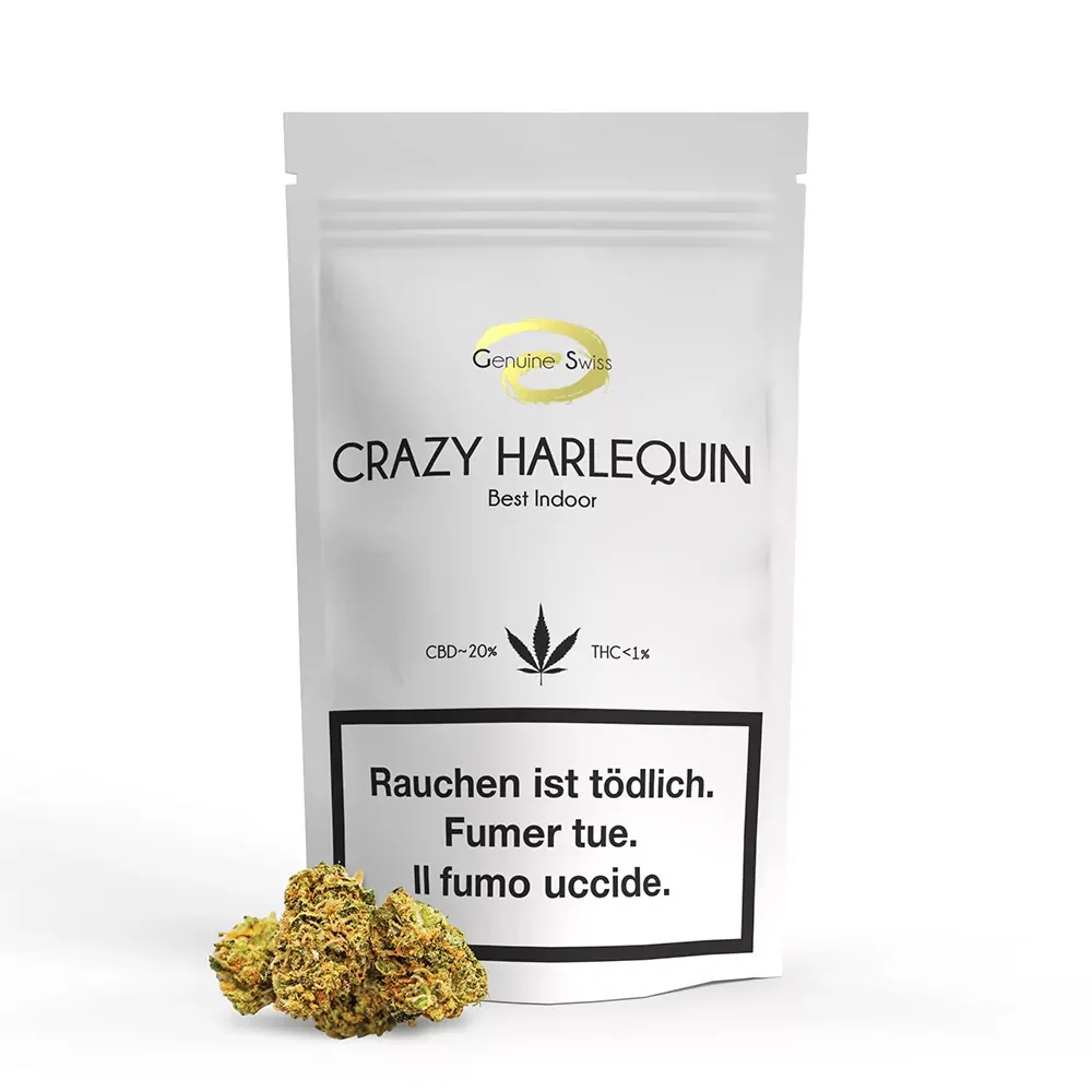 Genuine Swiss CBD, Crazy Harlequin, 2.5g