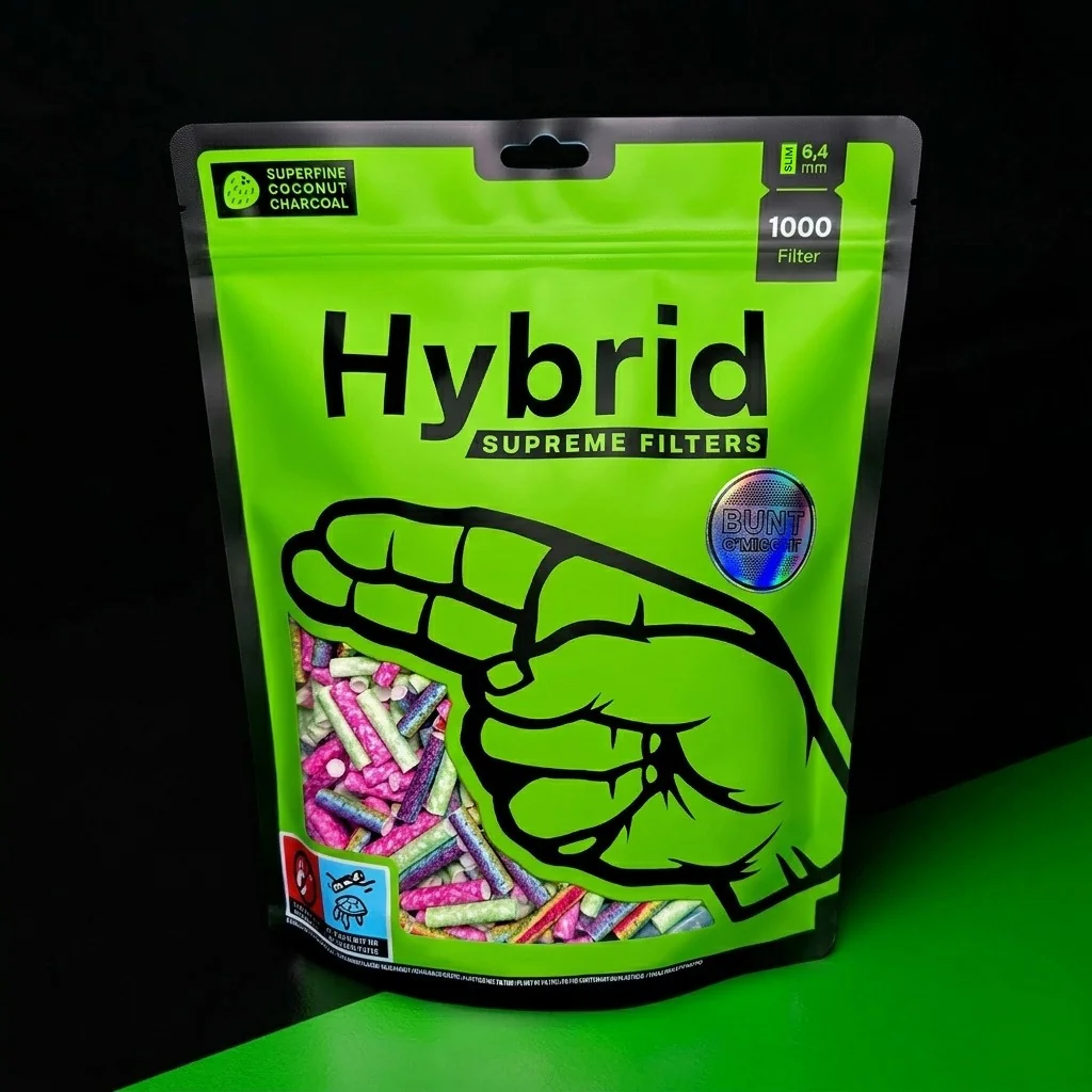 Hybrid Supreme Aktivkohlefilter Bunt g'mischt 1000er Beutel - Nachfüllpack