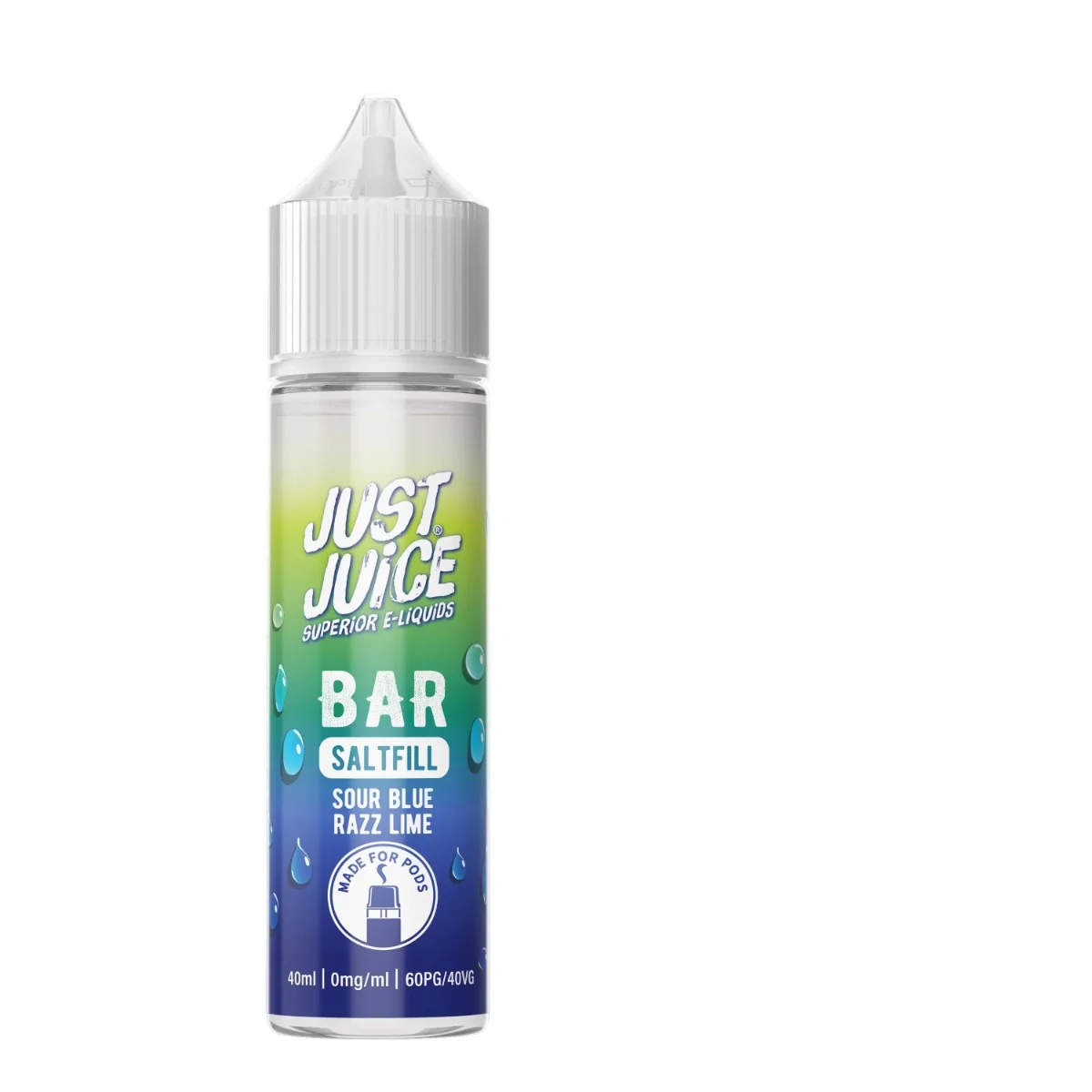 Just Juice BAR RANGE - Sour Blue Razz Lime - 40ml - Shortfill