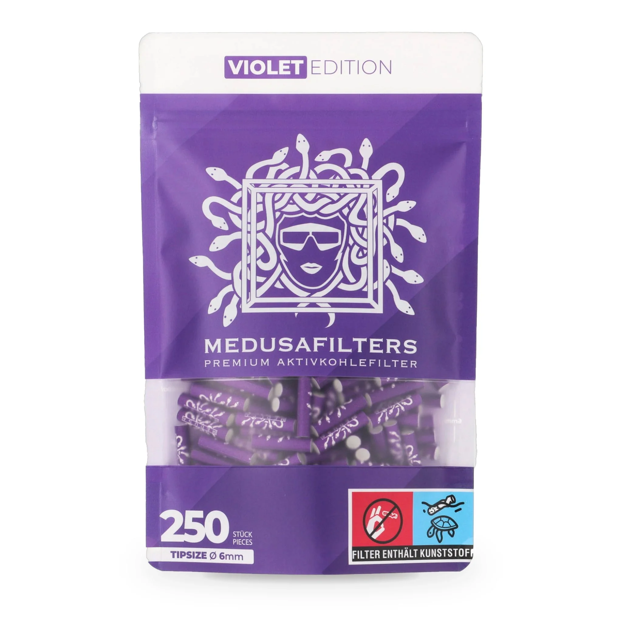 Medusa Violet - Aktivkohlefilter - 250Stk.