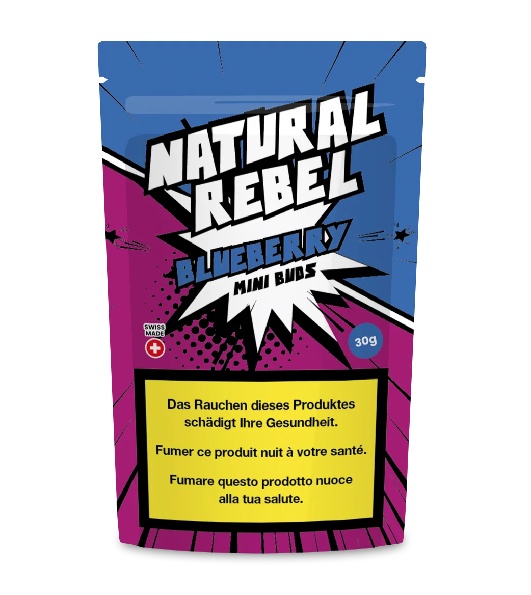Natural Rebel CBD Micro Buds, Blueberry, 30g