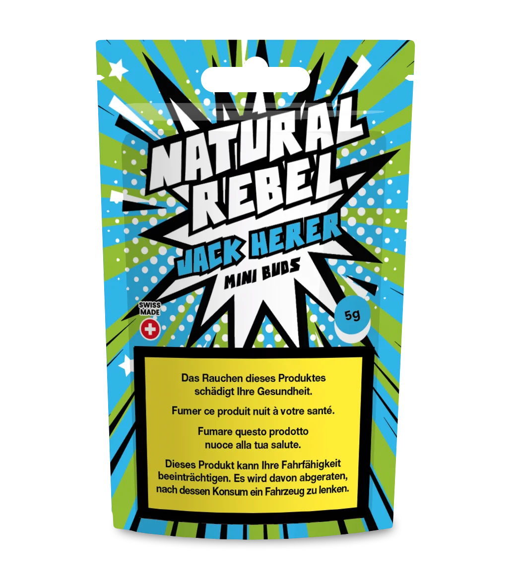 Natural Rebel CBD Mini Buds, Jack Herer 5g
