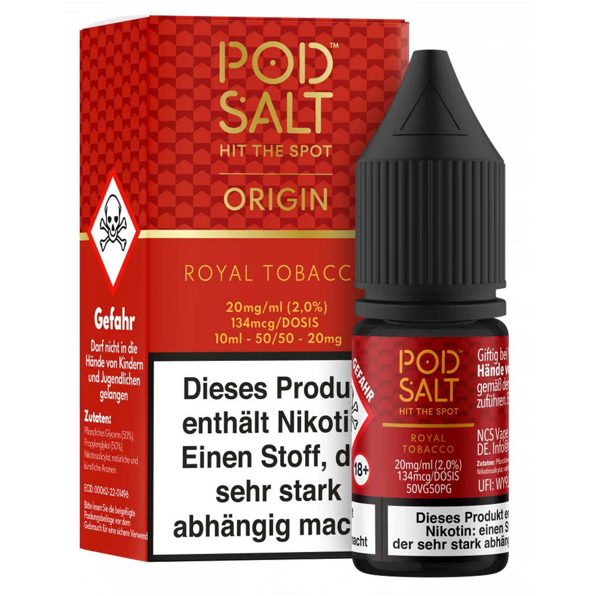 Pod Salt Nexus Origin Royal Tobacco 10ml Nic Salt 20mg
