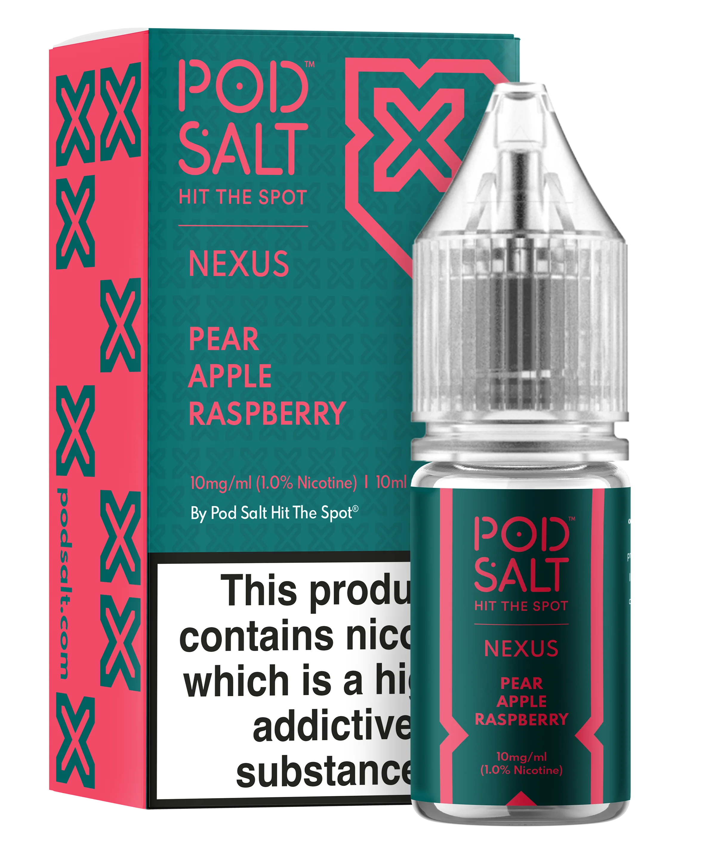 Pod Salt Nexus Pear Apple Raspberry 10ml Nic Salt 10mg