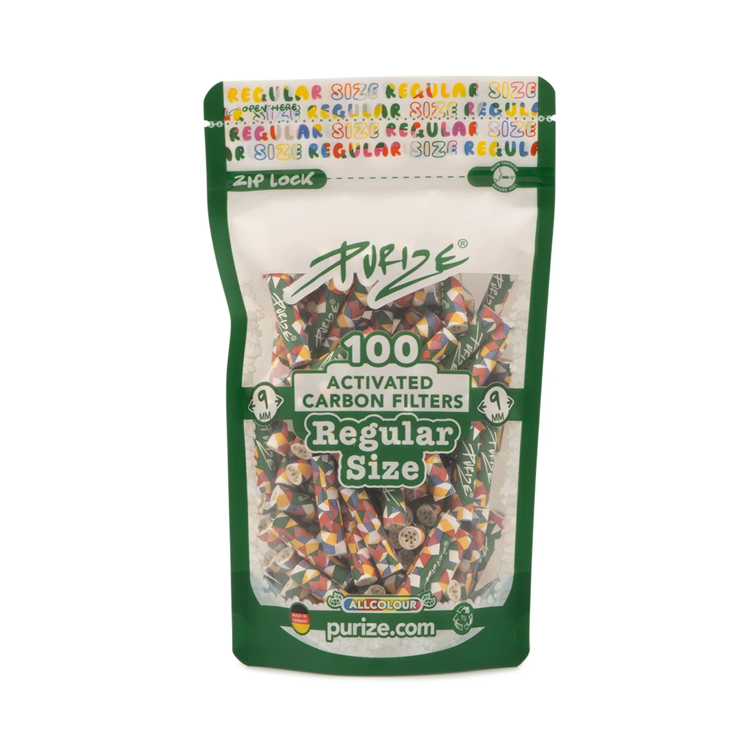 Purize Regular Aktivkohlefilter, all color - 100Stk.
