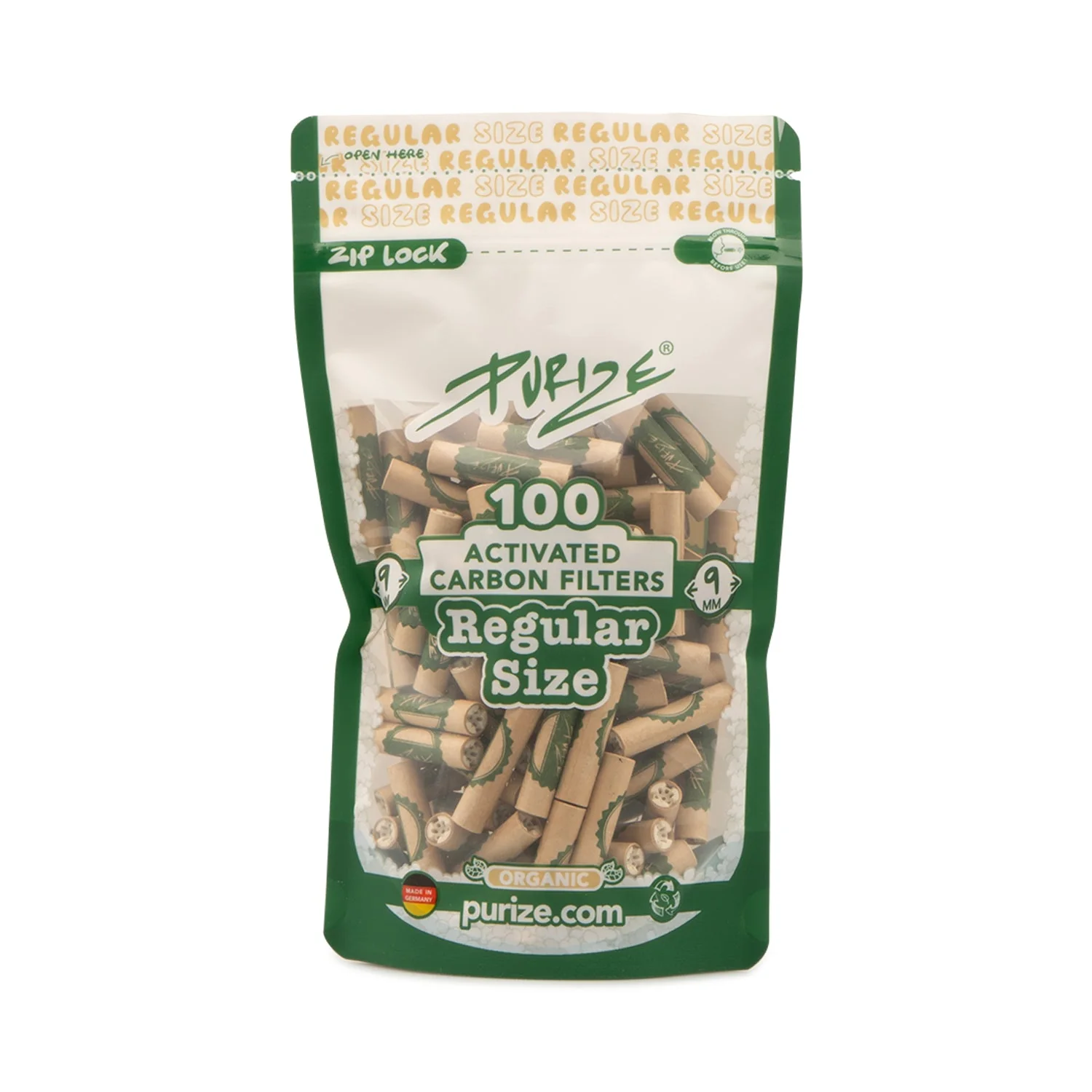 Purize Regular Aktivkohlefilter, organic - 100Stk.