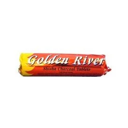 Shishakohle Golden River Yellow ca. 33mm Kohle