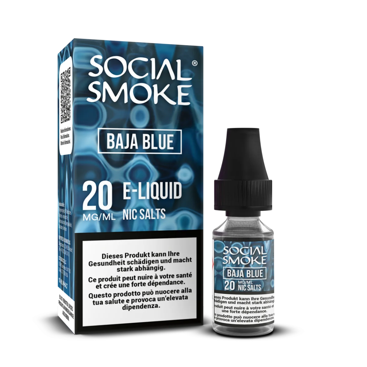 Social Smoke Liquids 20mg, Baja Blue