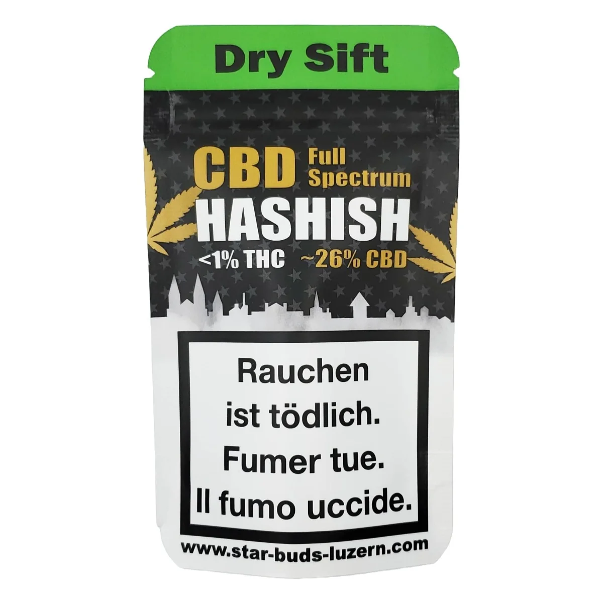 STAR-BUDS Dry Sift Hash Roter Libanese, 1.5g