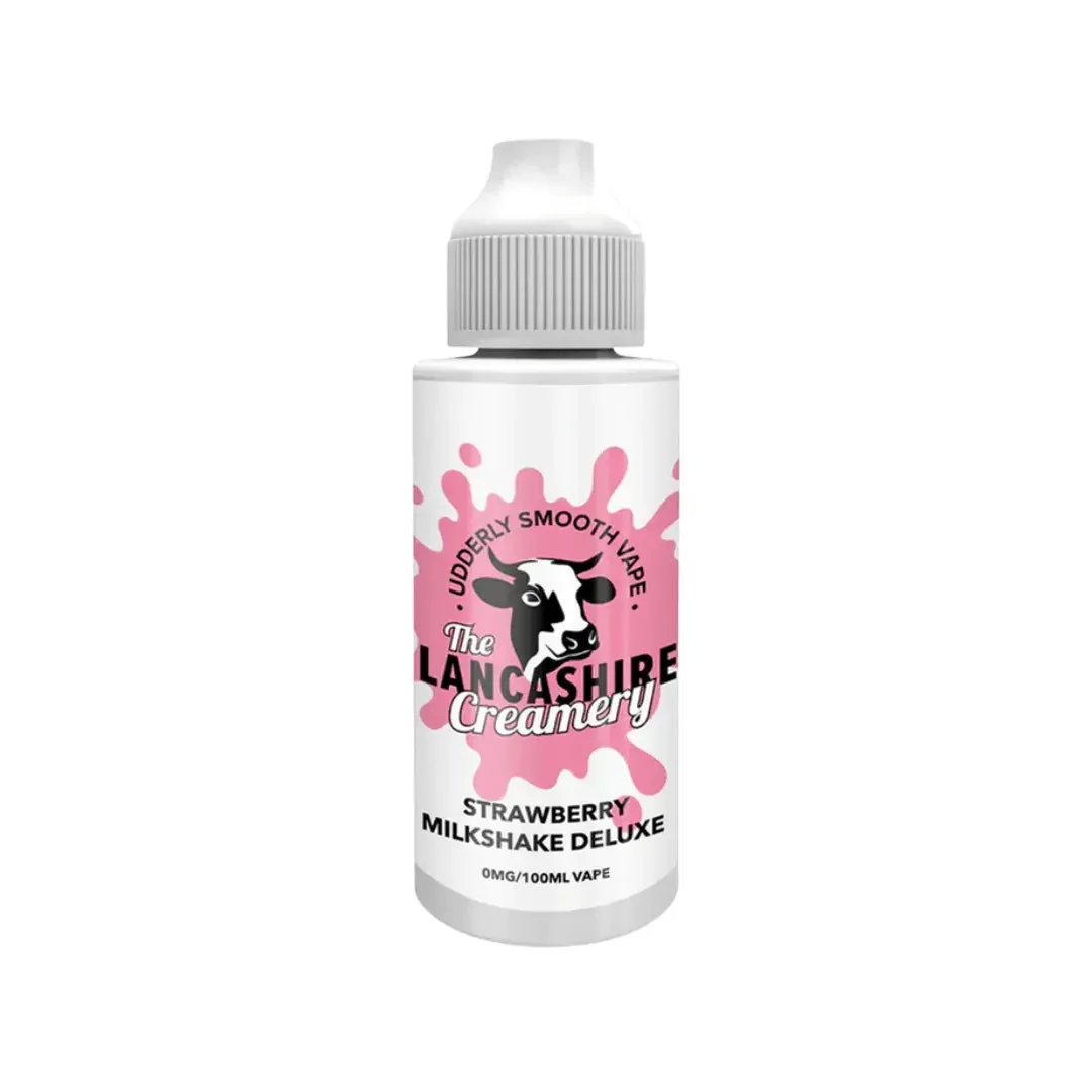 The Lancashire Creamery - Strawberry Milkshake Deluxe - 100ml - Shortfill