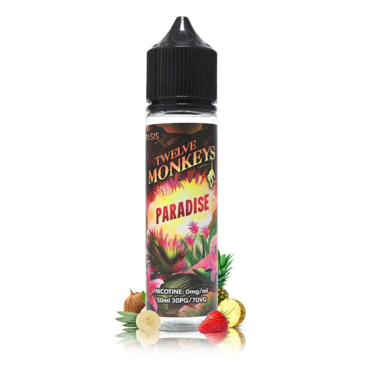 Twelve Monkeys Oasis Paradise 50ml Shortfill 70VG 30PG
