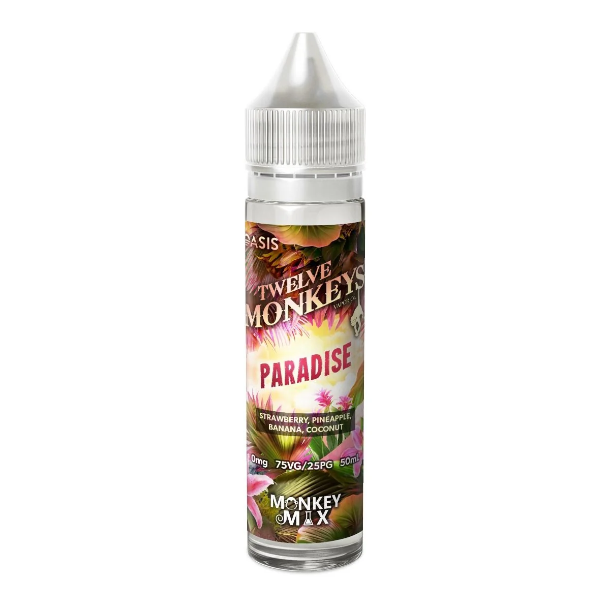Twelve Monkeys Oasis Paradise 50ml Shortfill 75VG 25PG