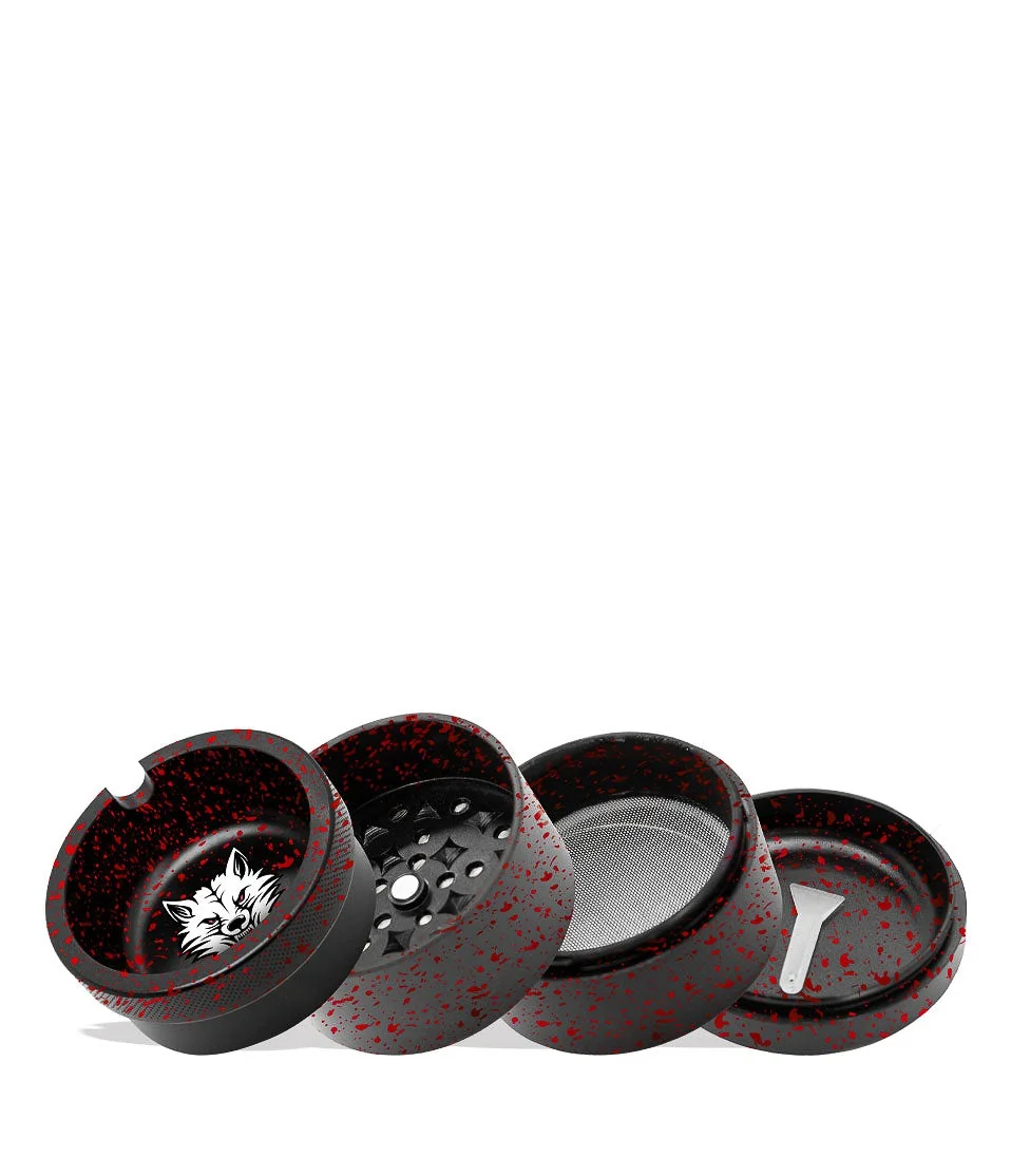 Wulf Aschenbecher Grinder, schwarz-rot